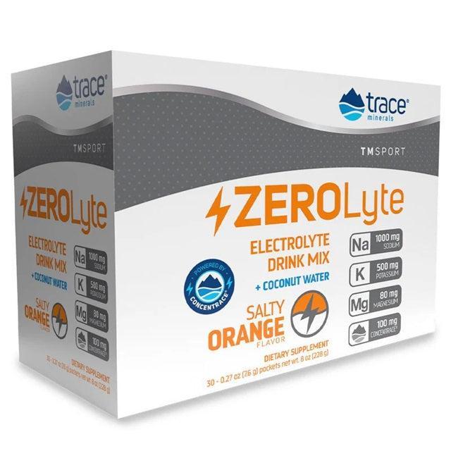 Trace Minerals ZEROLyte, Salty Orange - 30 packets - Lilly’s Pharmacy & Health Store