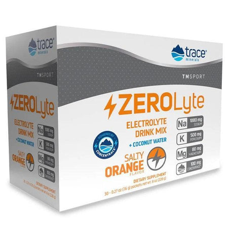Trace Minerals ZEROLyte, Salty Orange - 30 packets - Lilly’s Pharmacy & Health Store