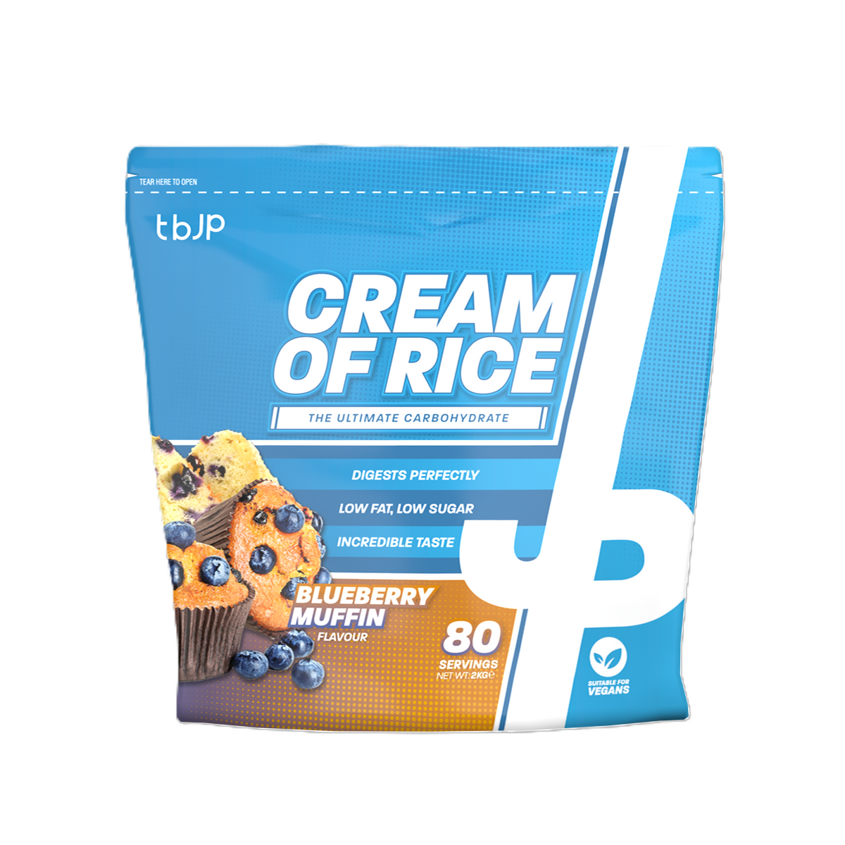 Trained by JP Cream of Rice, Blueberry Muffin - 2000g