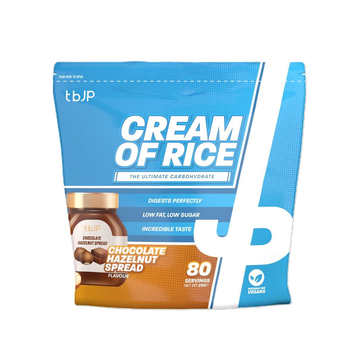 Trained by JP Cream of Rice, Chocolate Hazelnut Spread - 2000g