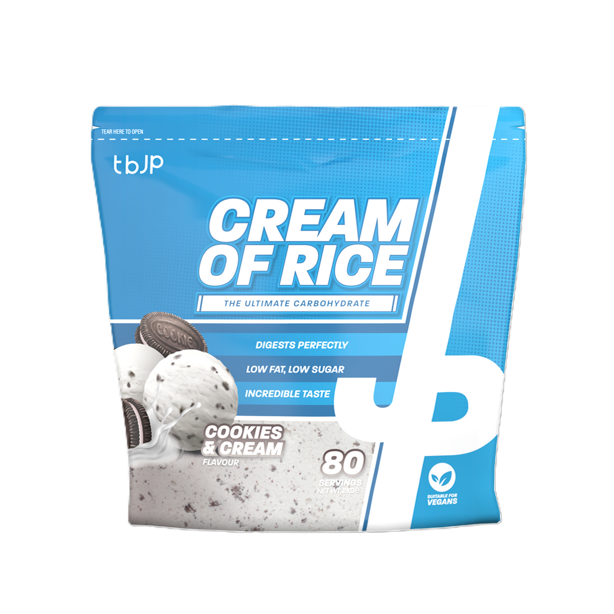 Trained by JP Cream of Rice, Cookies & Cream - 2000g