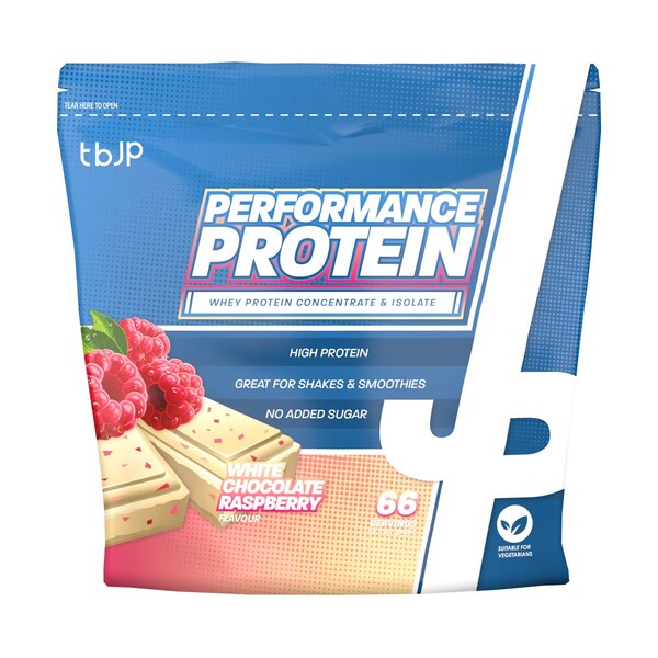 Trained by JP Performance Protein, White Chocolate Raspberry - 2000g