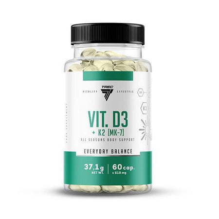 Trec Nutrition Vit D3 + K2 MK7 60 caps- Lillys Pharmacy and Health Store