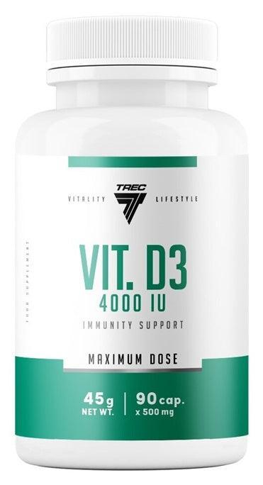 Trec Nutrition Vit. D3, 4000IU 90 caps- Lillys Pharmacy and Health Store
