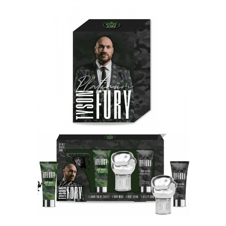 Tyson Fury Platinum 100ml 3 Piece Gift Set - 100ml Body Wash, 100ml Body Lotion, 100ml Eau de Toilette Spray- Lillys Pharmacy and Health Store