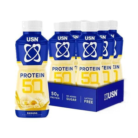 USN Protein 50, Banana - 6 x 500 ml. - Lilly’s Pharmacy & Health Store
