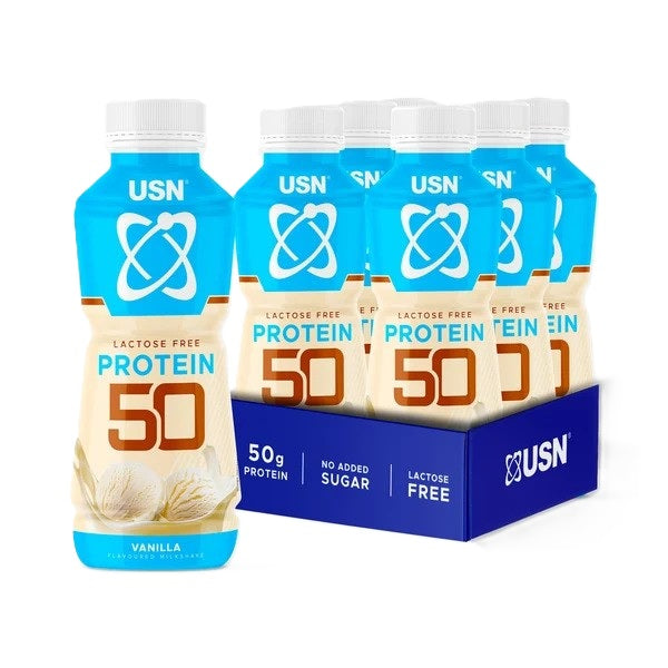 USN Protein 50, Vanilla - 6 x 500 ml. - Lilly’s Pharmacy & Health Store