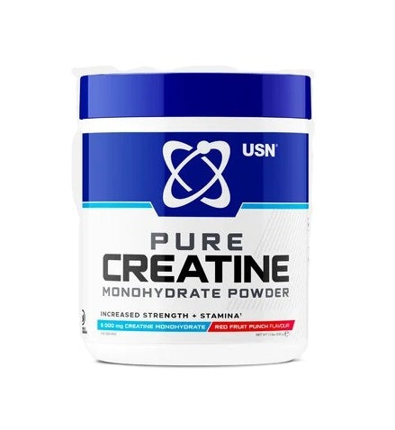 USN Pure Creatine Monohydrate, Red Fruit Punch - 500g - Lilly’s Pharmacy & Health Store