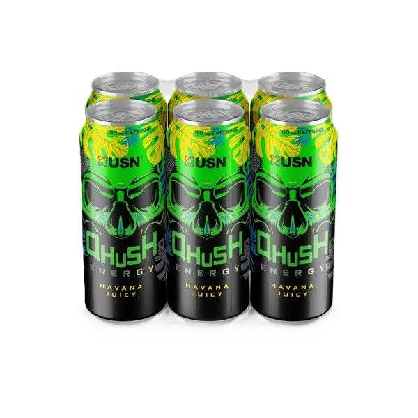 USN Qhush Energy Drink, Havana Juicy - 6 x 500 ml. - Lilly’s Pharmacy & Health Store