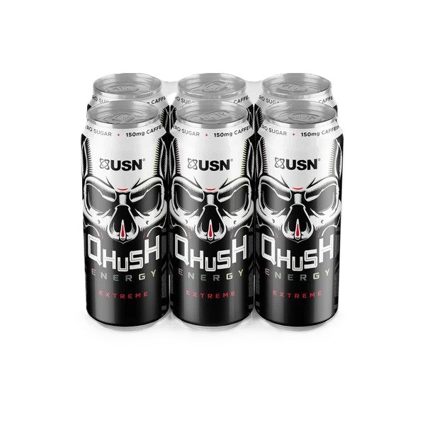 USN Qhush Energy Drink, Original - 6 x 500 ml. - Lilly’s Pharmacy & Health Store