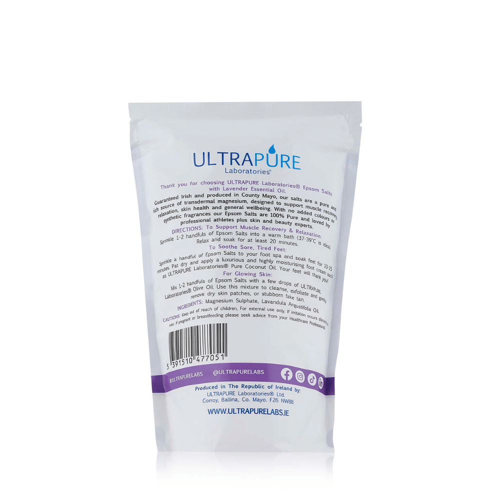 Ultrapure Epsom Salts & Lavender Essential Oil 1kg- Lillys Pharmacy and Health Store