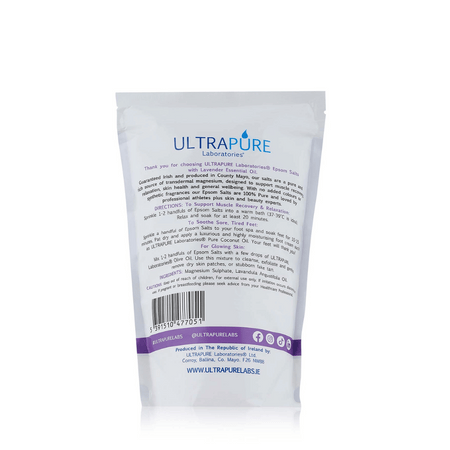 Ultrapure Epsom Salts & Lavender Essential Oil 1kg- Lillys Pharmacy and Health Store