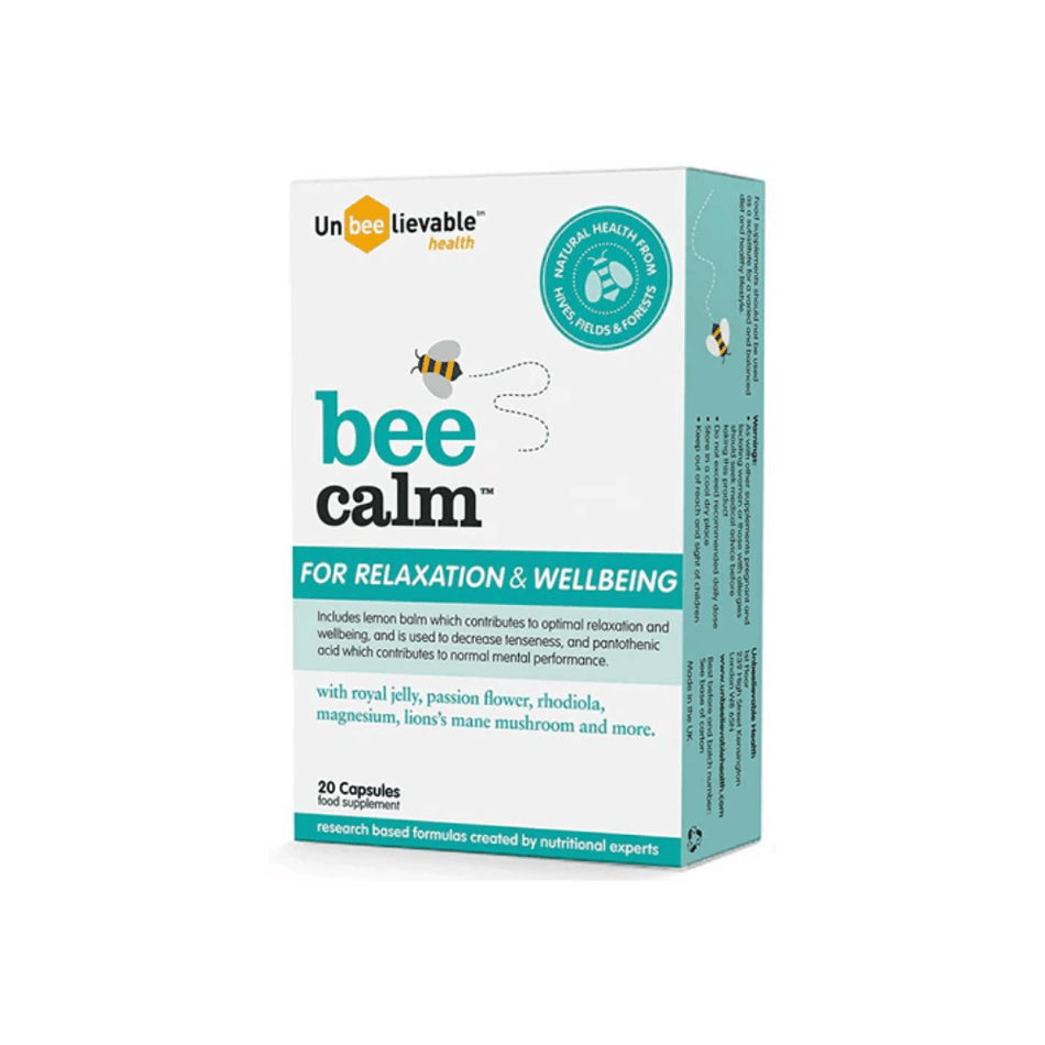 UnBEElievable Health Bee Calm Relaxation and Wellbeing Support - 20 Capsules- Lillys Pharmacy and Health Store