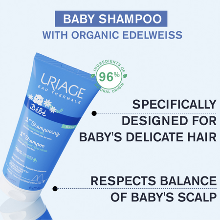 Uriage Baby's 1st Extra Gentle Soap Free Shampoo- Lillys Pharmacy and Health Store