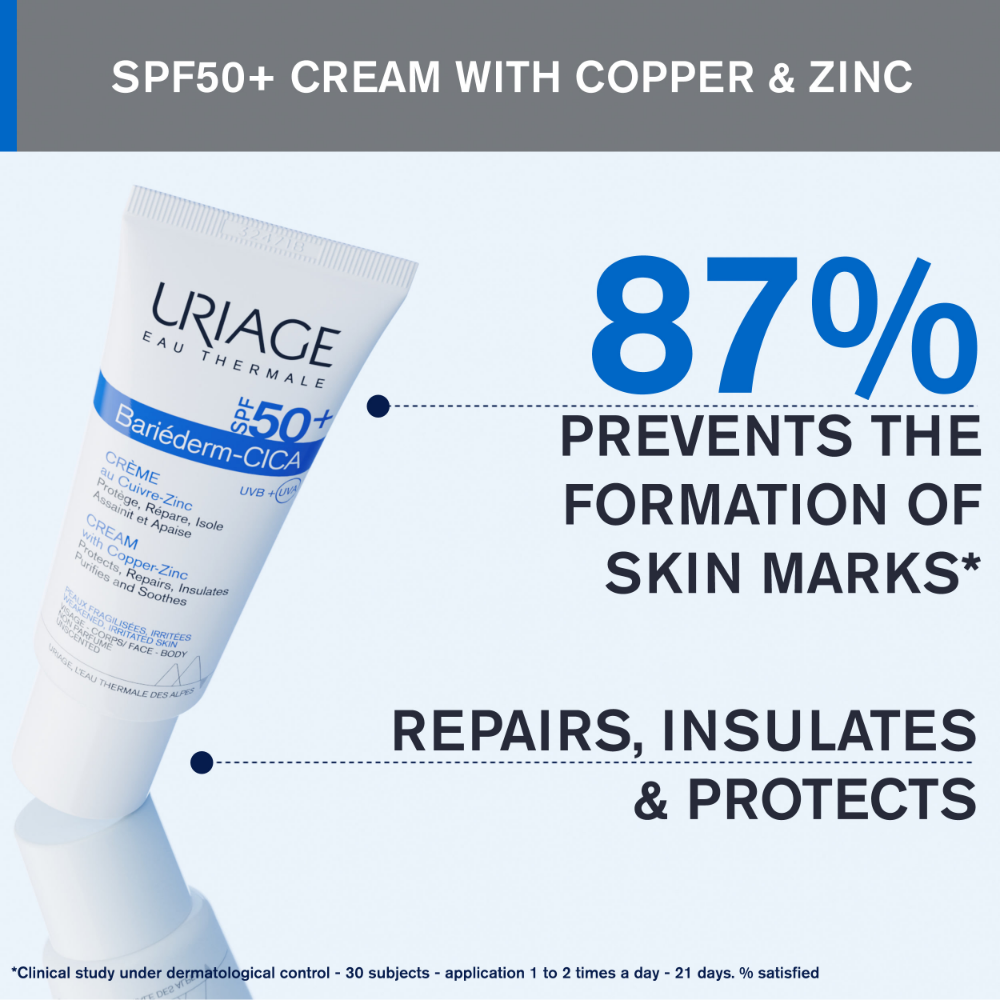 Uriage Bariederm Cica-Cream SPF50+ 40ml- Lillys Pharmacy and Health Store