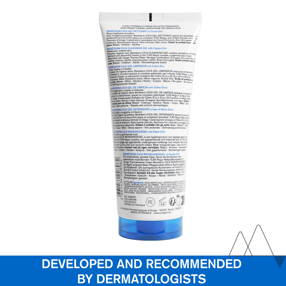 Uriage Bariederm Cleansing Cica-Gel 200ml- Lillys Pharmacy and Health Store