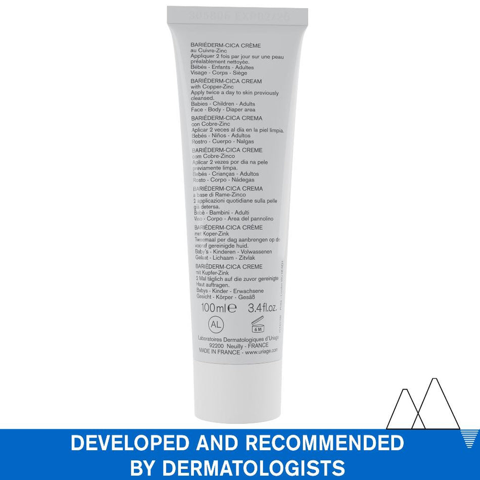 Uriage Bariederm Repairing Cica-Cream 100ml- Lillys Pharmacy and Health Store