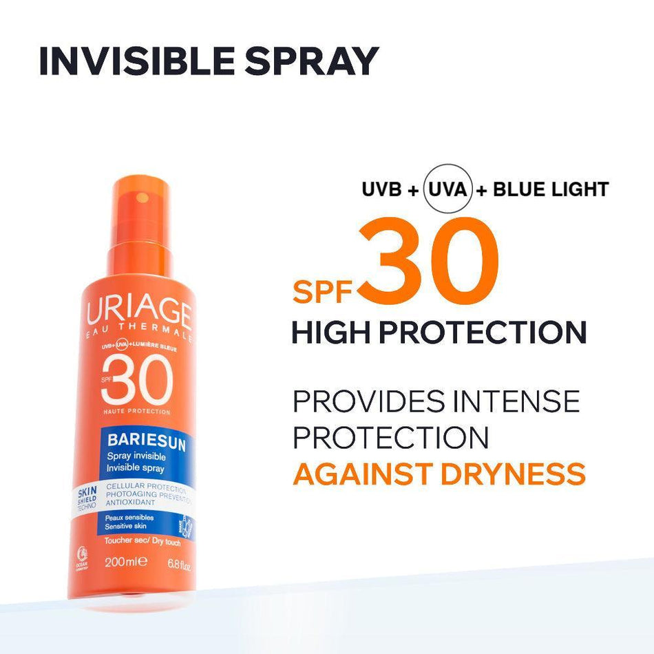 Uriage Bariesun Invisible Spray SPF30 200ml- Lillys Pharmacy and Health Store