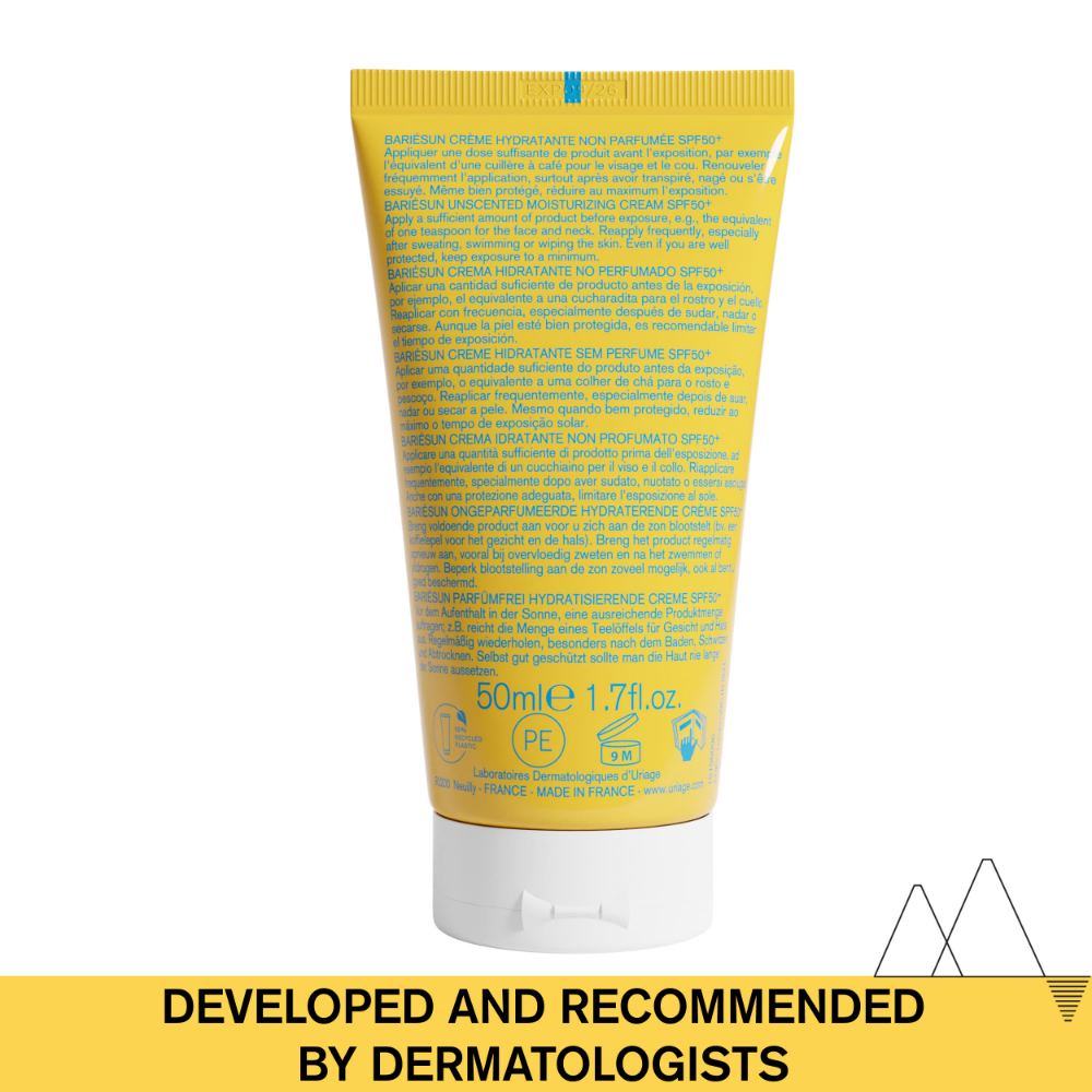 Uriage Bariesun Moisturizing Cream SPF50+ Unscented 50ml- Lillys Pharmacy and Health Store