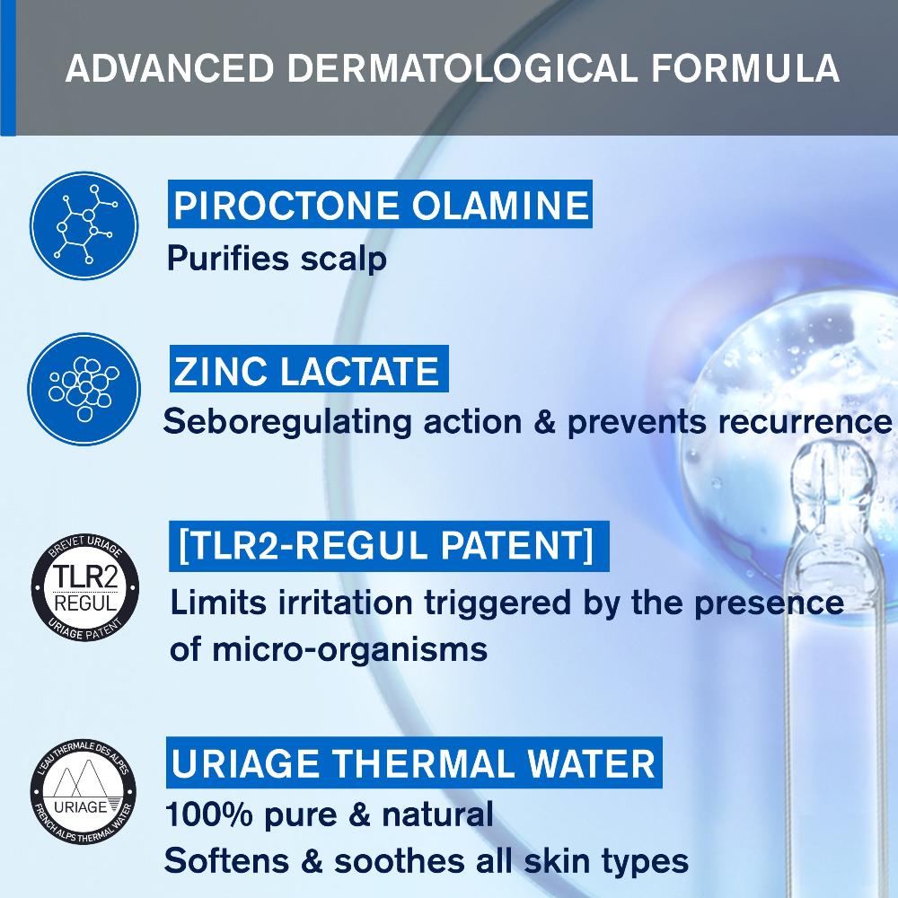 Uriage D.S. Hair Soft Balancing Shampoo Duo 2x500ml- Lillys Pharmacy and Health Store