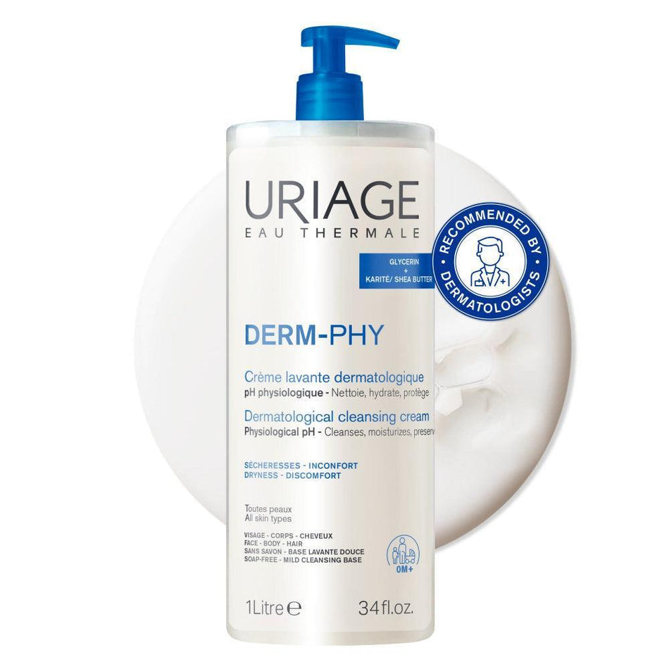 Uriage Derm-Phy Cleansing Cream 1L- Lillys Pharmacy and Health Store