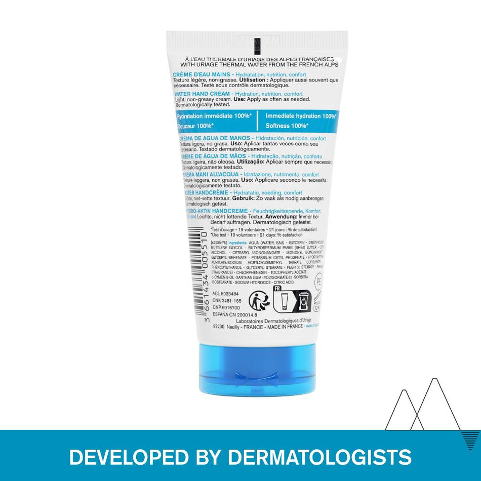 Uriage Eau Thermale Hydrating Water Hand Cream 50ml- Lillys Pharmacy and Health Store