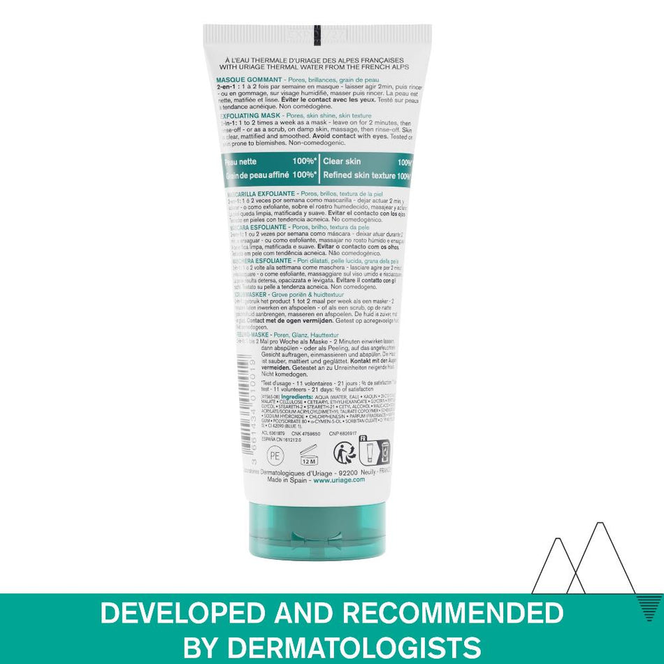 Uriage Hyseac Exfoliating Mask 100ml- Lillys Pharmacy and Health Store