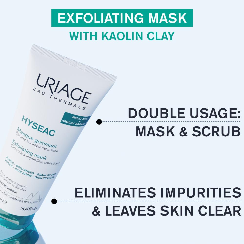 Uriage Hyseac Exfoliating Mask 100ml- Lillys Pharmacy and Health Store
