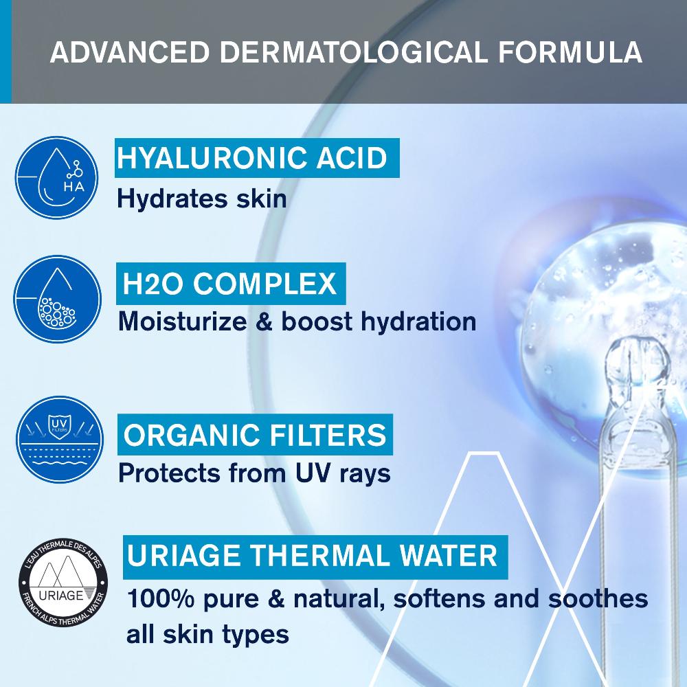 Uriage Moisturising Light Water Cream With Spf20 40ml- Lillys Pharmacy and Health Store
