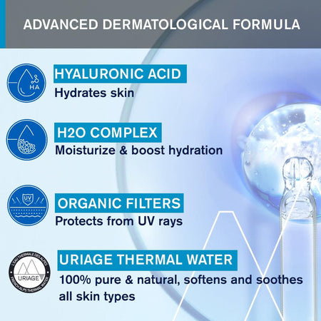 Uriage Moisturising Light Water Cream With Spf20 40ml- Lillys Pharmacy and Health Store