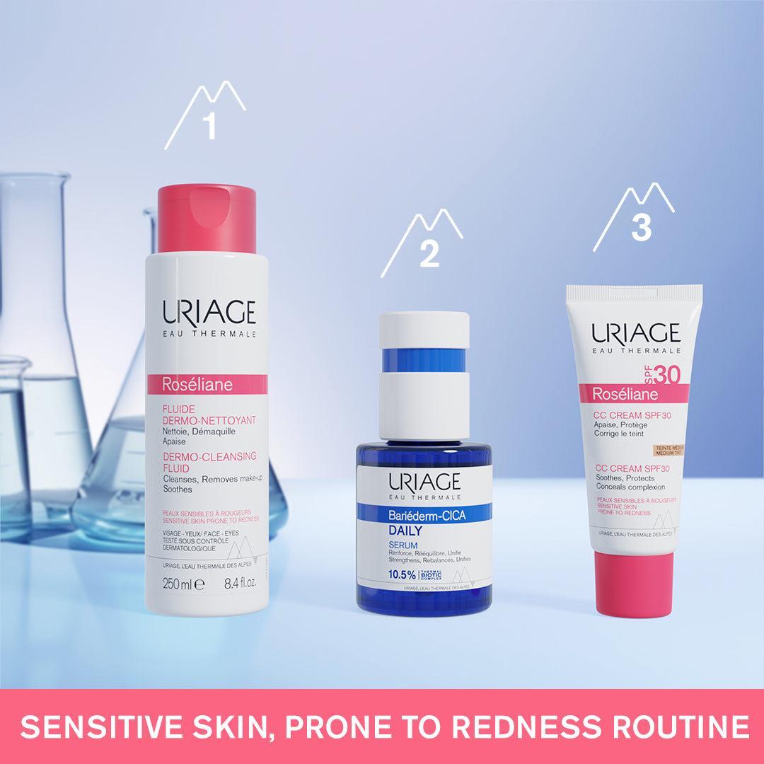 Uriage Roseliane Anti-Redness Cleansing Fluid 250ml- Lillys Pharmacy and Health Store