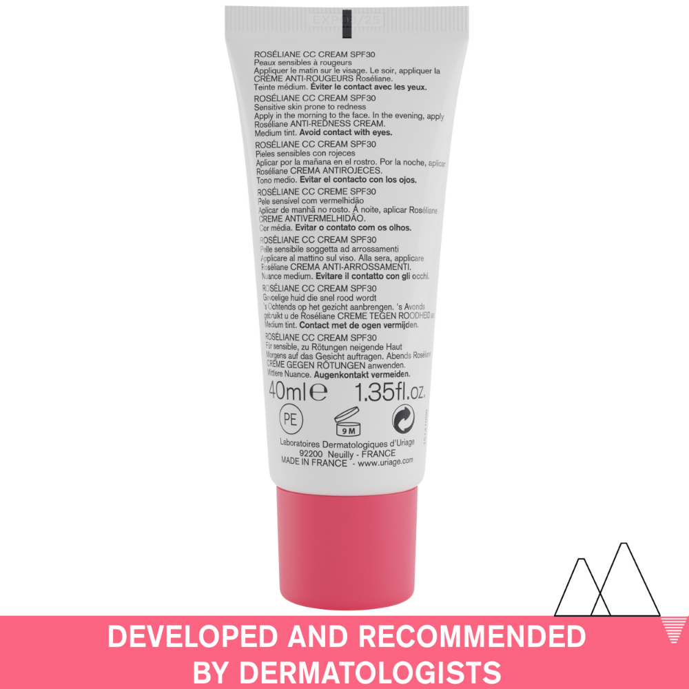 Uriage Roseliane Cc Cream SPF30 Skin Tone Corrector 40ml- Lillys Pharmacy and Health Store