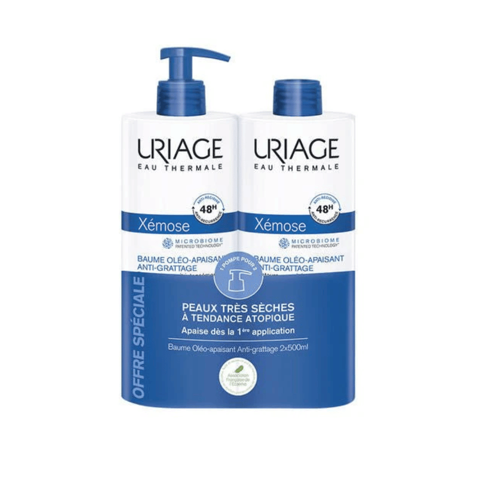 Uriage Xemose C8+ Anti-Itch Balm Duo 2x500ml- Lillys Pharmacy and Health Store