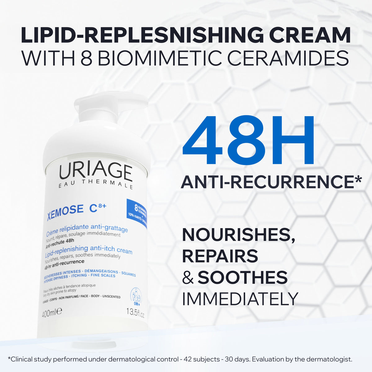 Uriage Xemose C8+ Lipid-Replenishing Anti-Irritation Cream 400ml- Lillys Pharmacy and Health Store