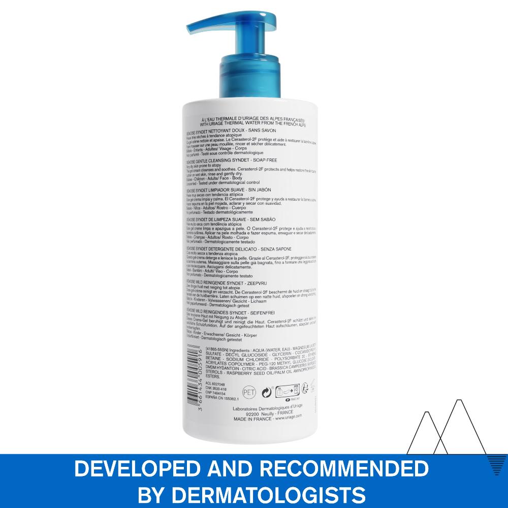 Uriage Xemose Gentle Gel Cream Cleanser 500ml- Lillys Pharmacy and Health Store