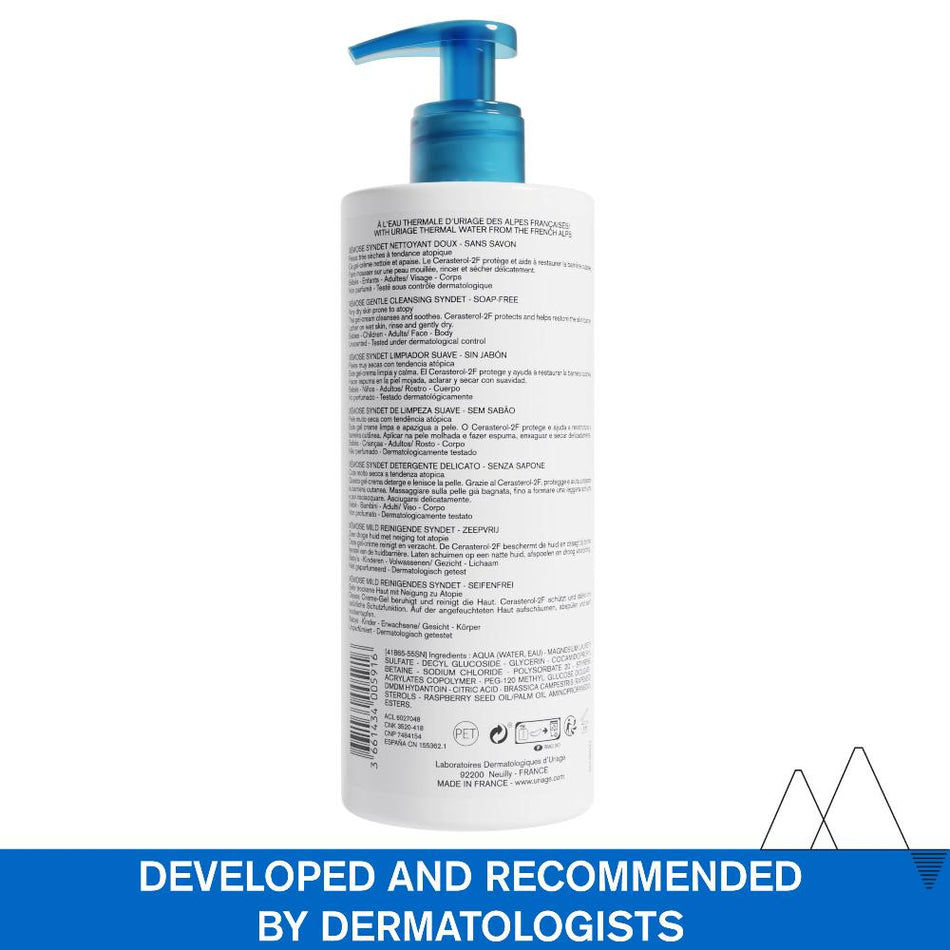 Uriage Xemose Gentle Gel Cream Cleanser 500ml- Lillys Pharmacy and Health Store