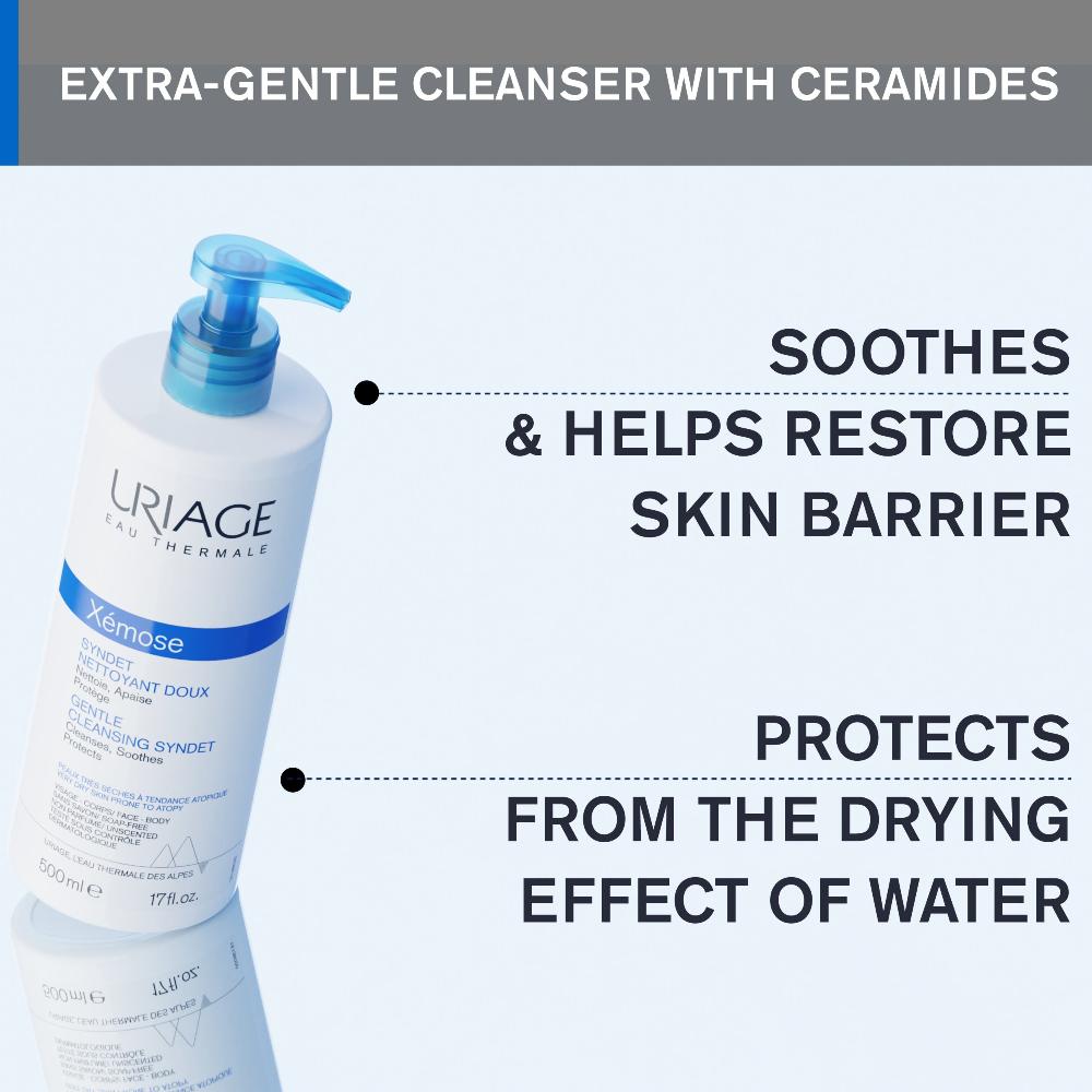Uriage Xemose Gentle Gel Cream Cleanser 500ml- Lillys Pharmacy and Health Store