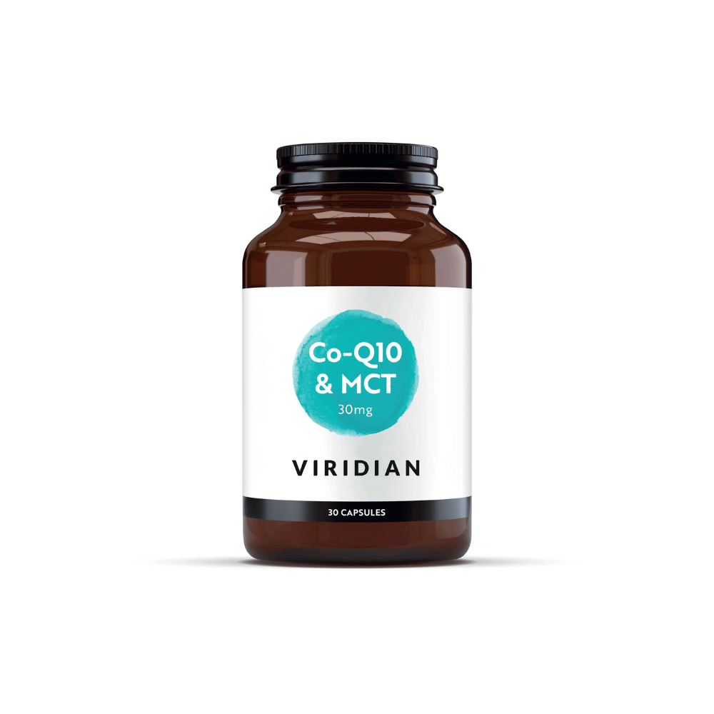 Viridian Co enzyme Q10 30mg with MCT 30 Veg Caps- Lillys Pharmacy and Health Store