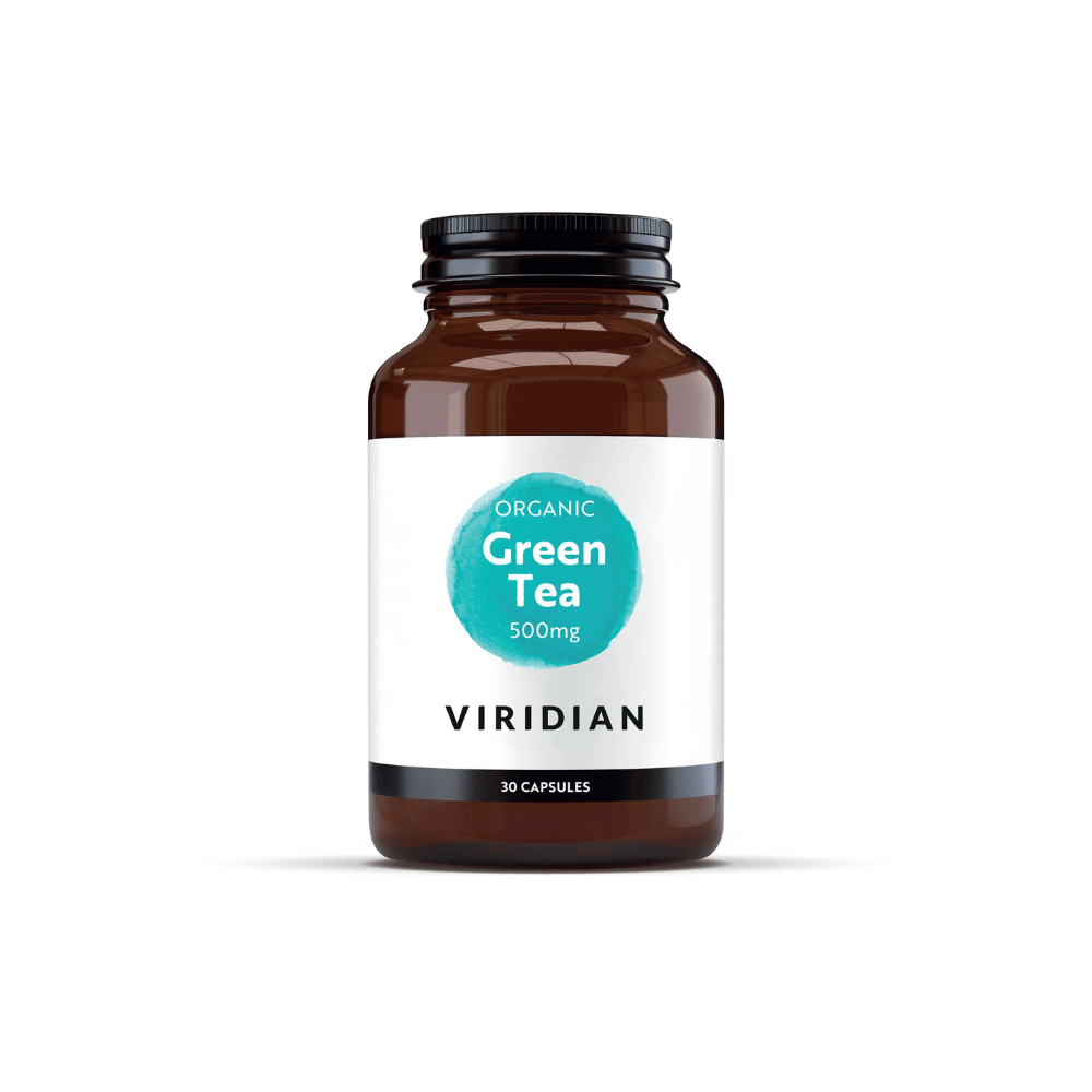 Viridian Organic Green Tea Leaf 500mg 30 Veg Caps- Lillys Pharmacy and Health Store