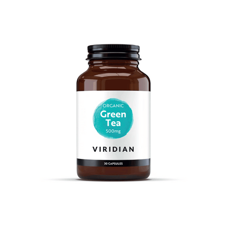 Viridian Organic Green Tea Leaf 500mg 30 Veg Caps- Lillys Pharmacy and Health Store