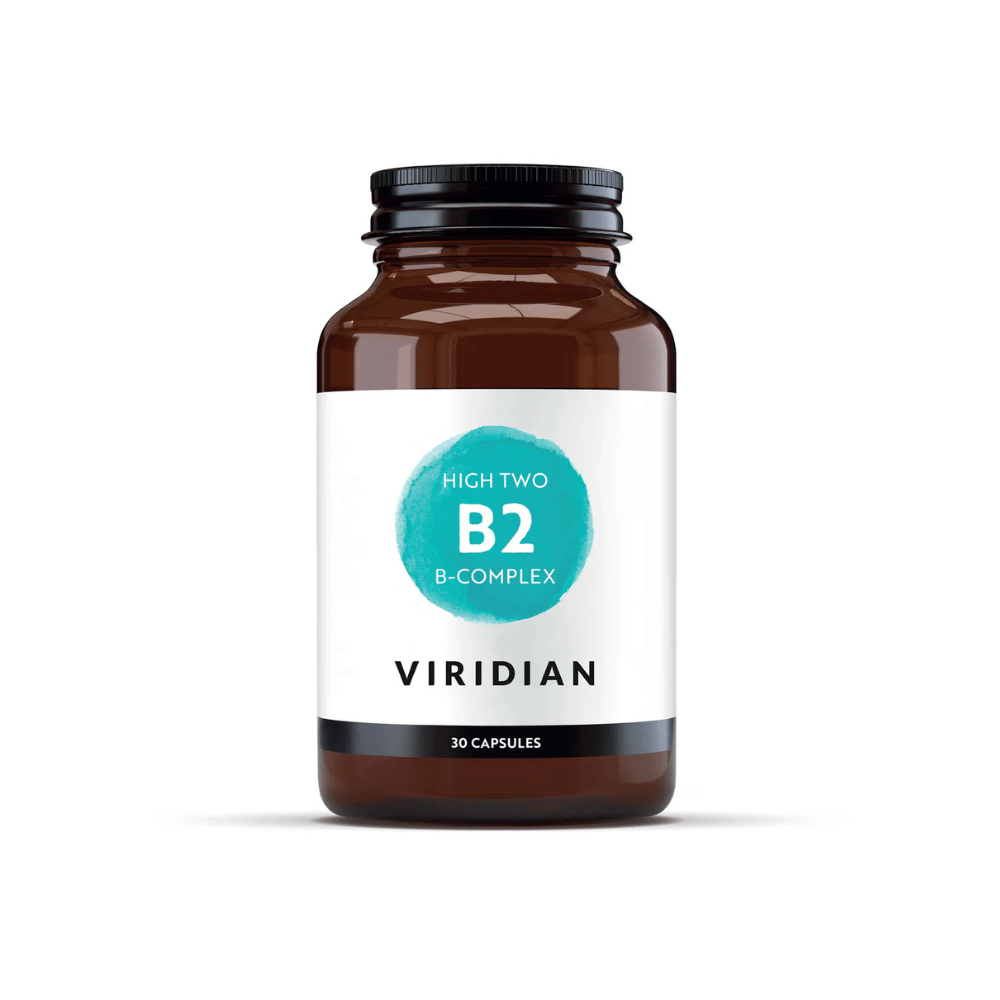 Viridian HIGH TWO Vitamin B2 w/ B Complex Veg Caps- Lillys Pharmacy and Health Store