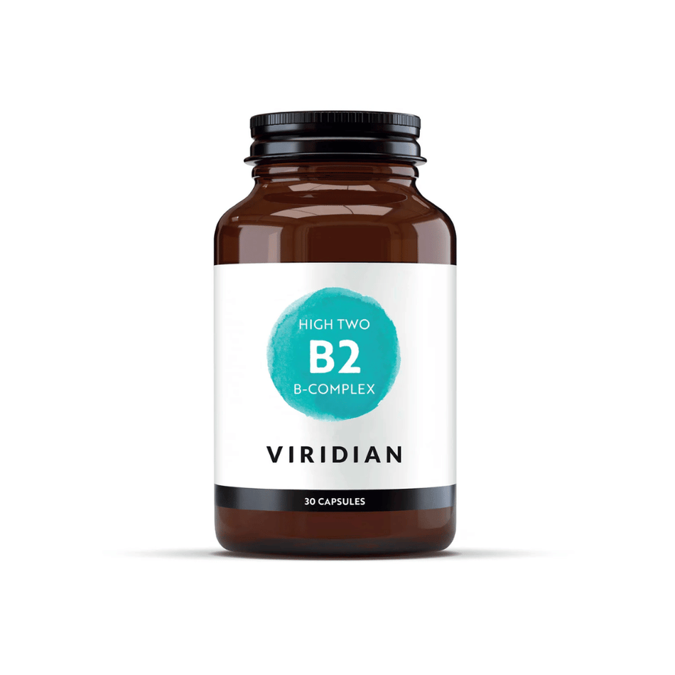 Viridian HIGH TWO Vitamin B2 w/ B Complex Veg Caps- Lillys Pharmacy and Health Store