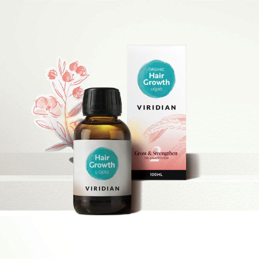 Viridian Tri-Hair System Organic Hair Growth Liquid 100ml- Lillys Pharmacy and Health Store