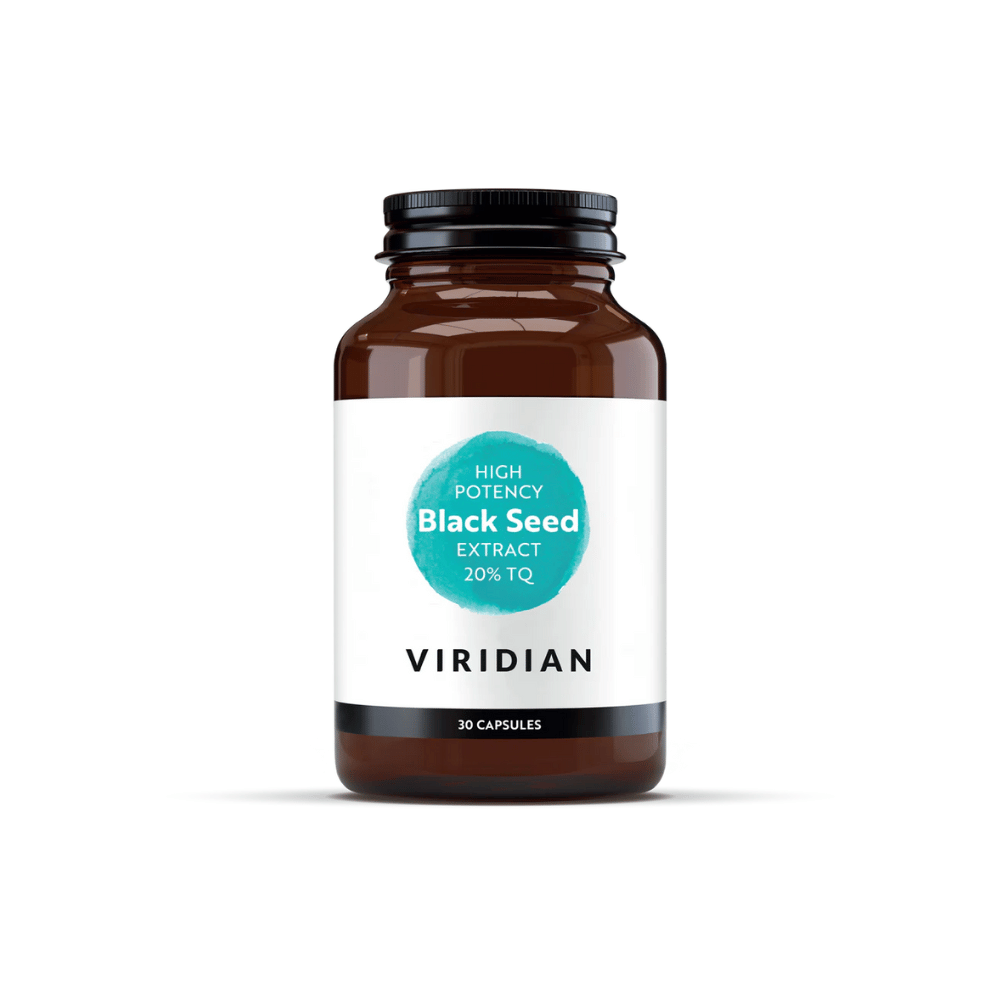 Viridian High Potency Black Seed Extract 20% TQ 30 Veg Caps- Lillys Pharmacy and Health Store