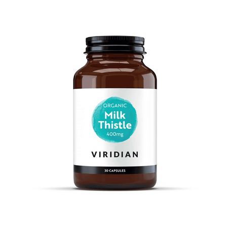 Viridian Organic Milk Thistle 400mg 30 Veg Caps- Lillys Pharmacy and Health Store