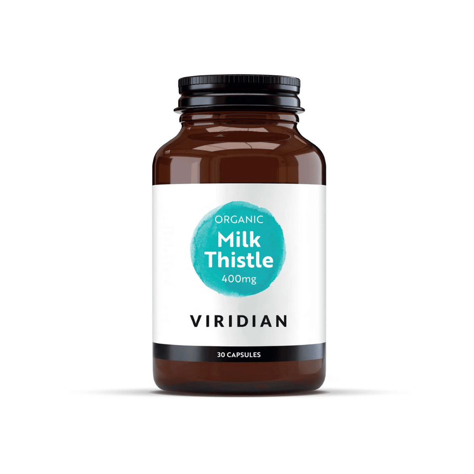 Viridian Organic Milk Thistle 400mg 30 Veg Caps- Lillys Pharmacy and Health Store