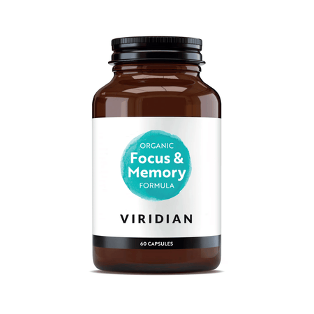 Viridian Organic Focus & Memory 60 Caps- Lillys Pharmacy and Health Store