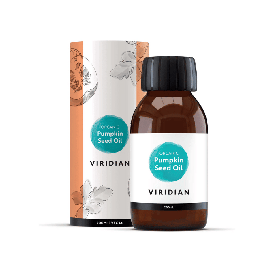 Viridian Organic Pumpkin Seed Oil 200ml- Lillys Pharmacy and Health Store