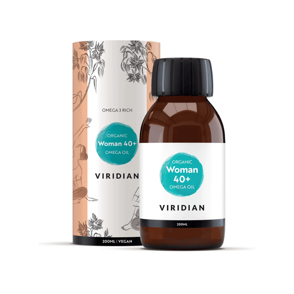 Viridian Organic Woman 40+ Omega Oil 200ml- Lillys Pharmacy and Health Store