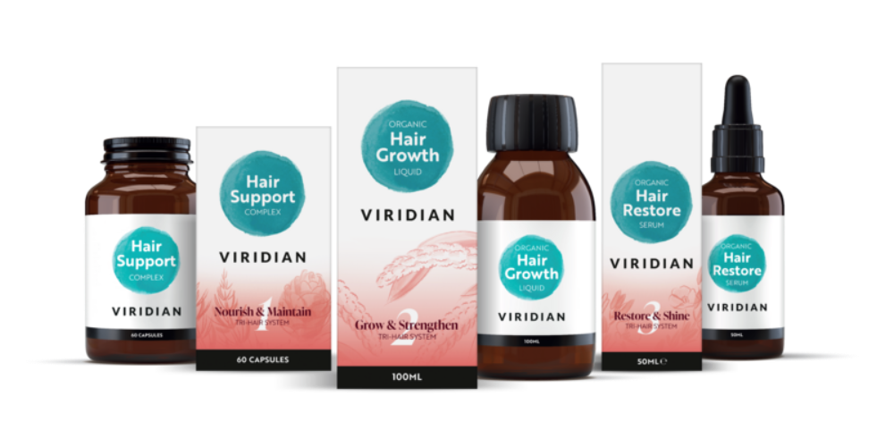 Viridian Tri-Hair System Organic Hair Growth Liquid 100ml- Lillys Pharmacy and Health Store